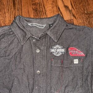 Harley Davidson Vintage Button Up
